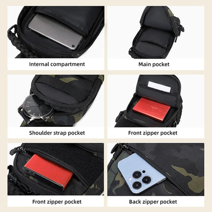 Tactical Chest Bag Men – Outdoor Sling Shoulder Pack for Hiking & Camping