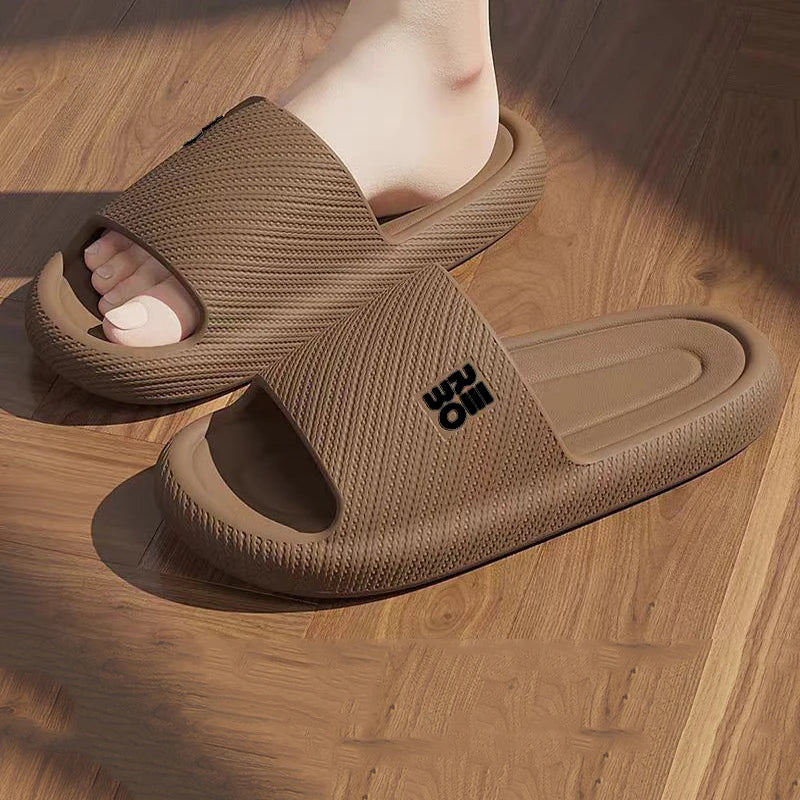 Cloud Slides Slippers – Soft Knit Flat Sandals for Indoor & Outdoor