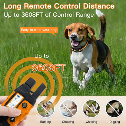 Dog Training Collar with Remote – 3300ft Range, Waterproof, 99 Levels for 5–120 lbs Dogs