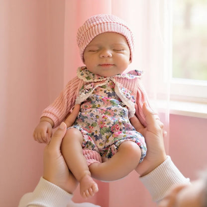 Pascale 13 Inch Soft Silicone Reborn Baby Doll – Handmade Newborn Girl