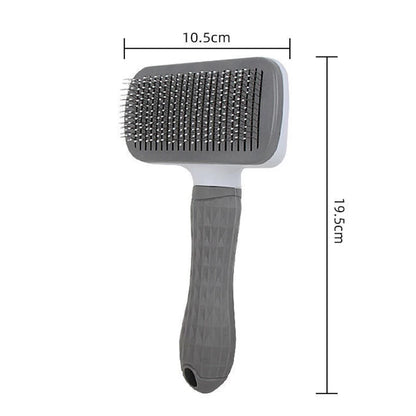 Self-Cleaning Pet Grooming Brush – Deshedding Slicker for Dogs & Cats