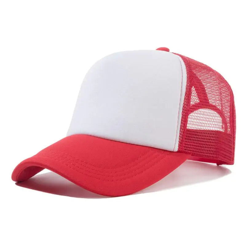 Mesh Trucker Baseball Cap – Adjustable Snapback Hat for Men & Women