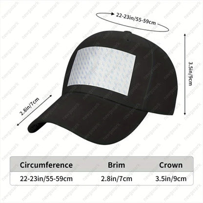 Letter Graphic Baseball Cap – Unisex Adjustable Structured Hat