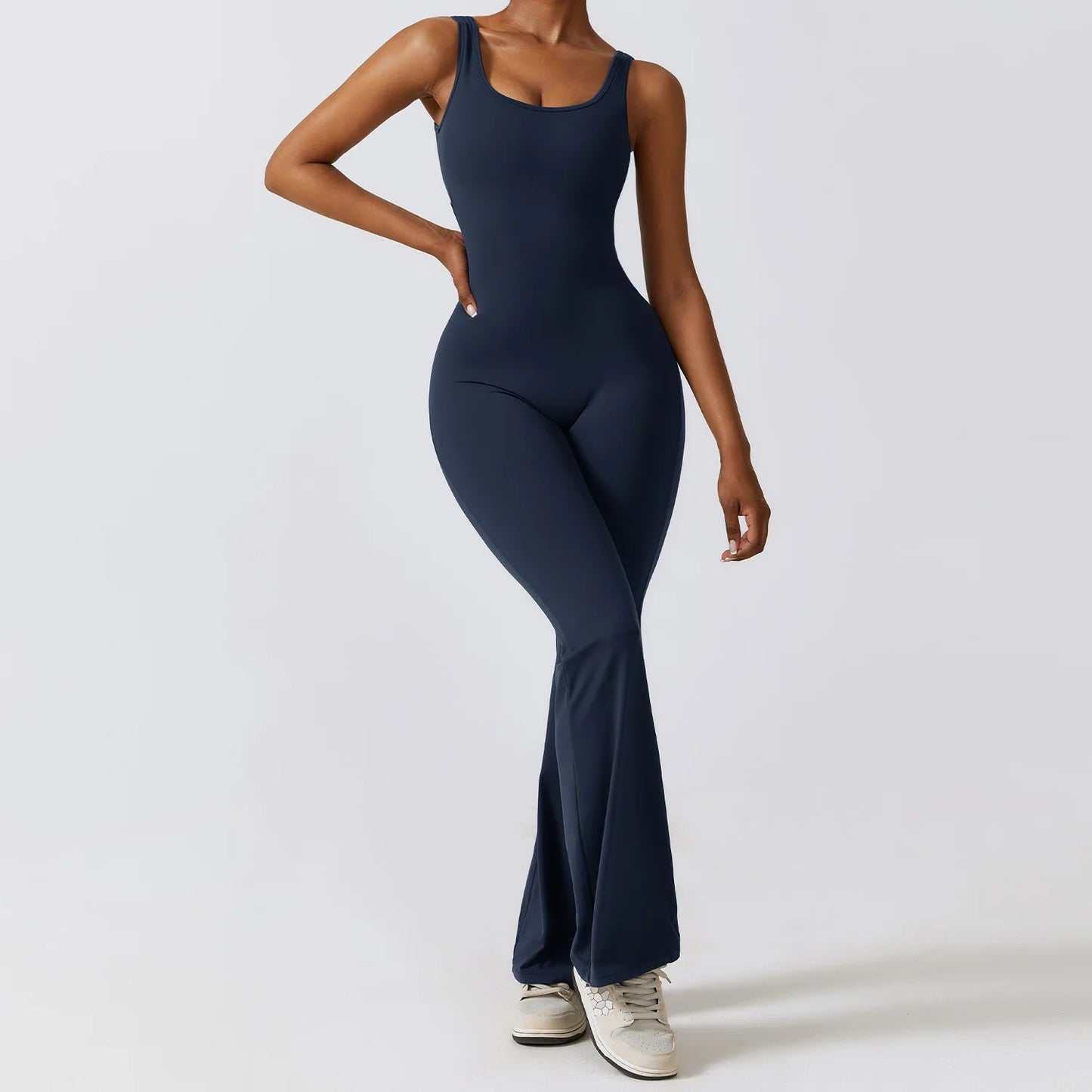 Women's Yoga Jumpsuit – Stretch Flare Fitness Romper