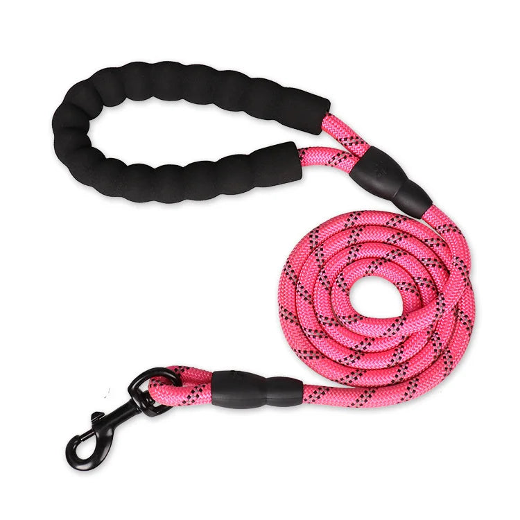 Strong Dog Leash with Soft Handle – Multiple Sizes & Colors