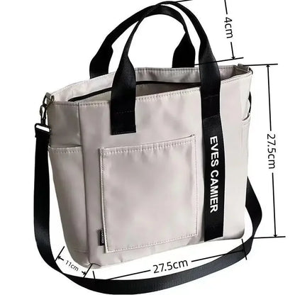 Casual Tote Bag Large Capacity Waterproof Nylon Shoulder Bag