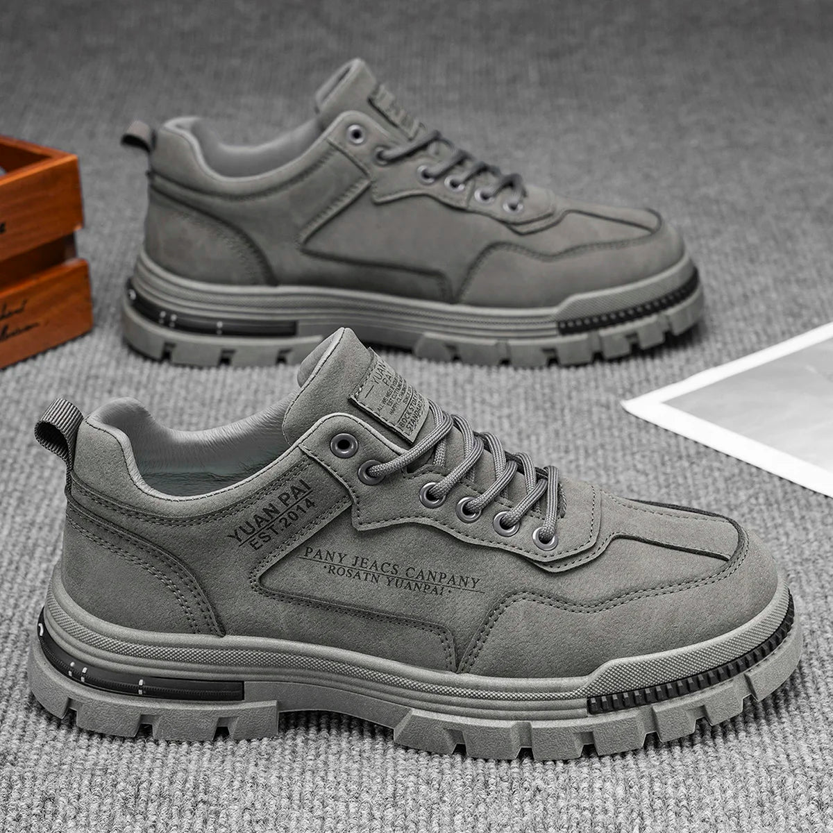 Men's Casual Hiking Sneakers – Chunky Outdoor Street Shoes