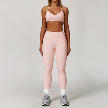 Women's Yoga Set – 2 & 3 Piece Sports Bra & Shorts Activewear