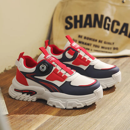 Men's High-Top Sneakers – Chunky Thick-Sole Casual Running Shoes