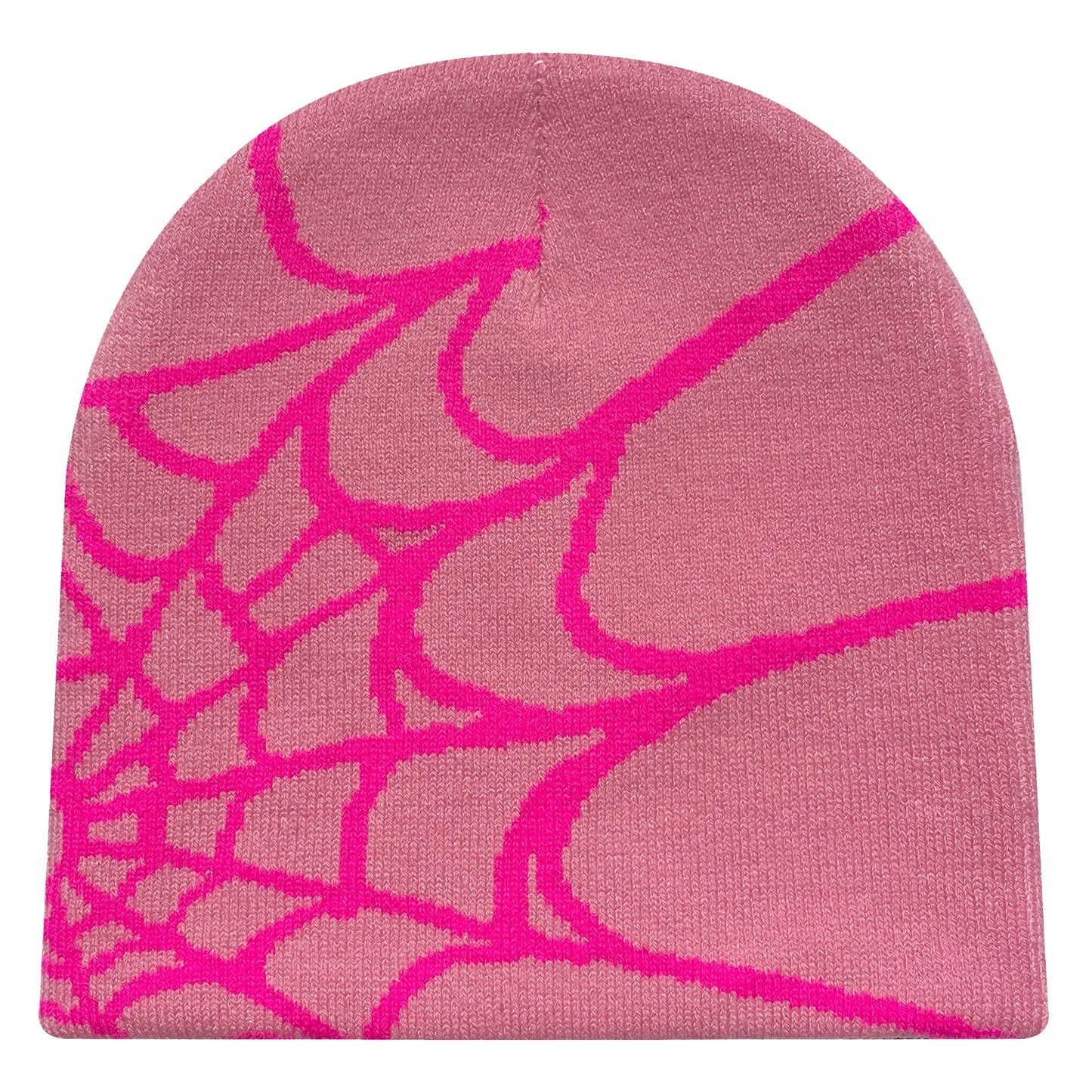 Spider Web Knit Beanie – Y2K Unisex Winter Hat
