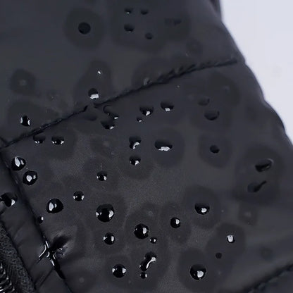 Waterproof Padded Dog Jacket Winter Vest with Zipper