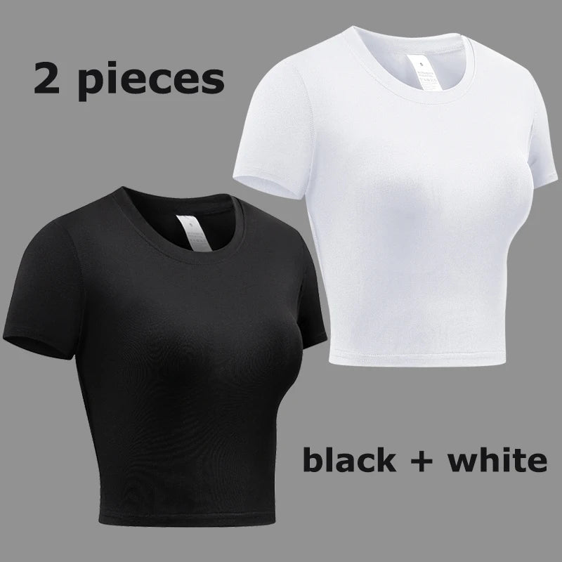 Women's Compression Athletic T-Shirt – Short Sleeve Quick Dry Workout Top