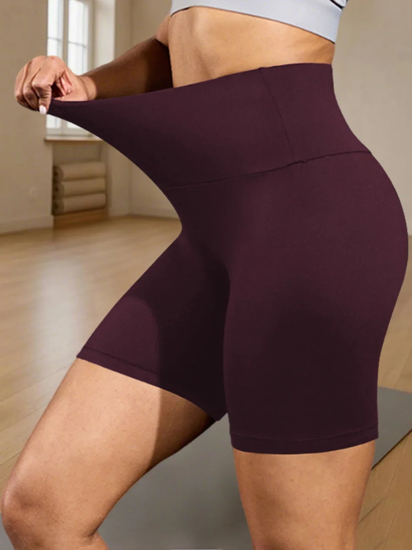 Women's High-Waist Biker Shorts – Tummy Control, No See-Through