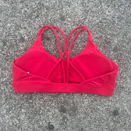 Women's Strappy Cross-Back Sports Bra – Gym, Yoga & Training Top