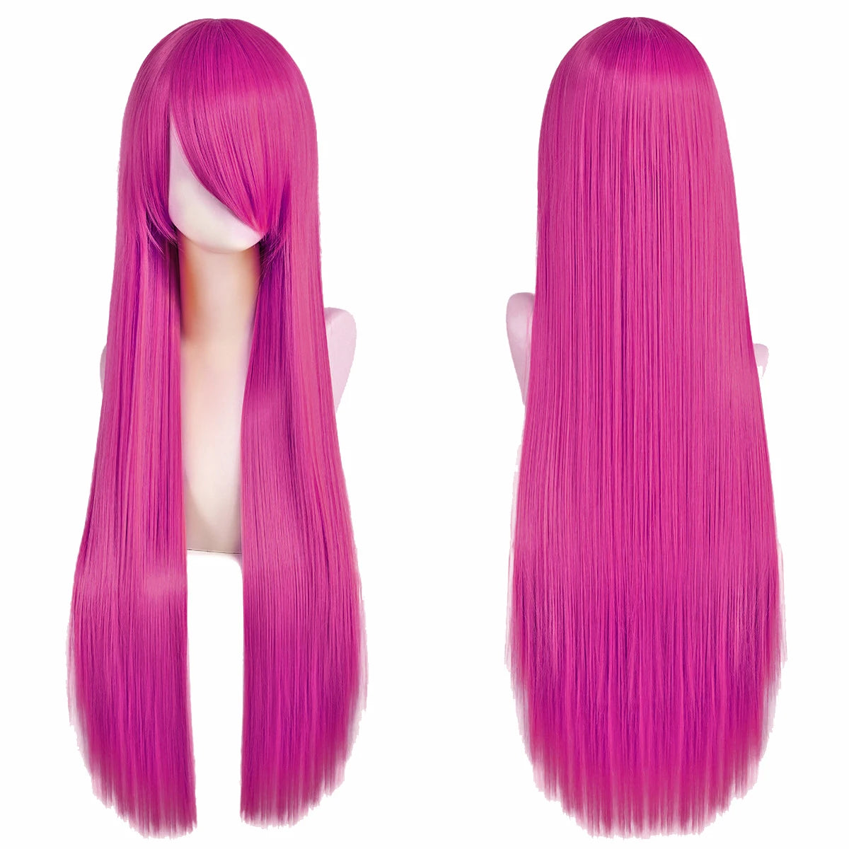 Long Straight Cosplay Wig – 32 Inch Synthetic Lolita Hair, 36 Colors