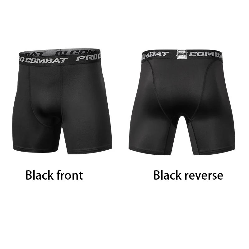 Men's Quick-Dry Compression Athletic Shorts – Moisture-Wicking Boxer Briefs