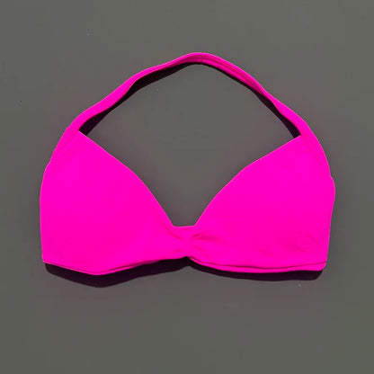 Women's Strappy Sports Bra – Padded Push-Up Gym Top