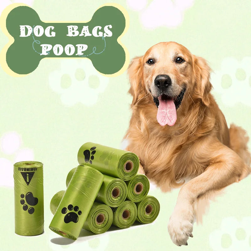 Dog Poop Bags – Extra Thick Leak-Proof Pet Waste Bags with Paw Print