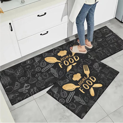 Anti-Slip Kitchen Floor Mat Set – Soft Washable Area Rug for Kitchen, Bedroom & Hallway