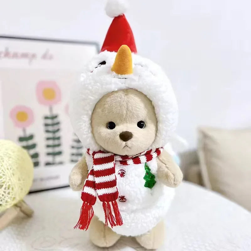 Teddy Bear Plush Toy with Changeable Outfits – Cute Stuffed Animal Doll