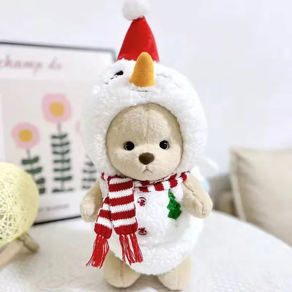 Teddy Bear Plush Toy with Changeable Outfits – Cute Stuffed Animal Doll