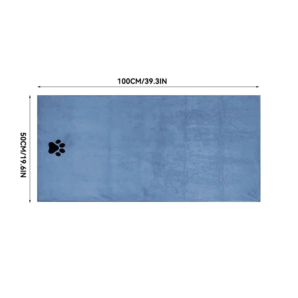 Microfiber Pet Bath Towel – Super Soft & Absorbent for Cats & Dogs