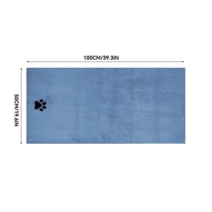 Microfiber Pet Bath Towel – Super Soft & Absorbent for Cats & Dogs