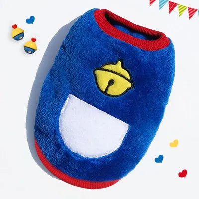 Winter Dog Vest Sweater for Small Dogs & Cats – Warm Flannel Jacket