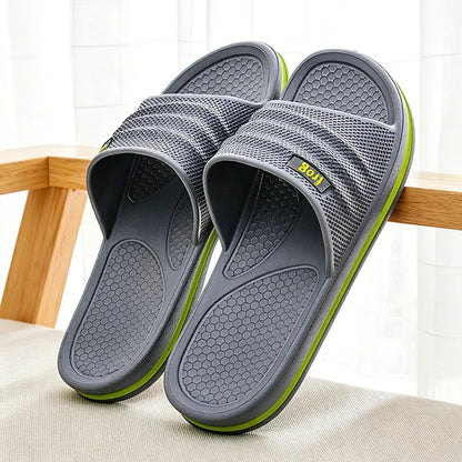 Pmoiste Soft Eva Bathroom Slippers Men Comfortable Designer Light Living Room Shoes Slip-On Not Slip