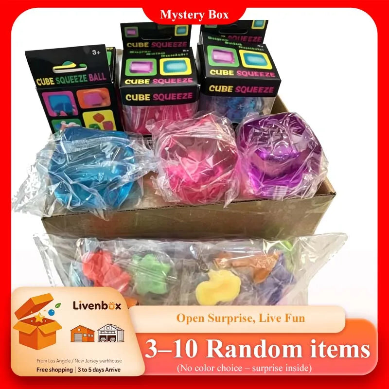 Squishy Fidget Stress Relief Blind Box Set – Slow Rising Squeeze Toys