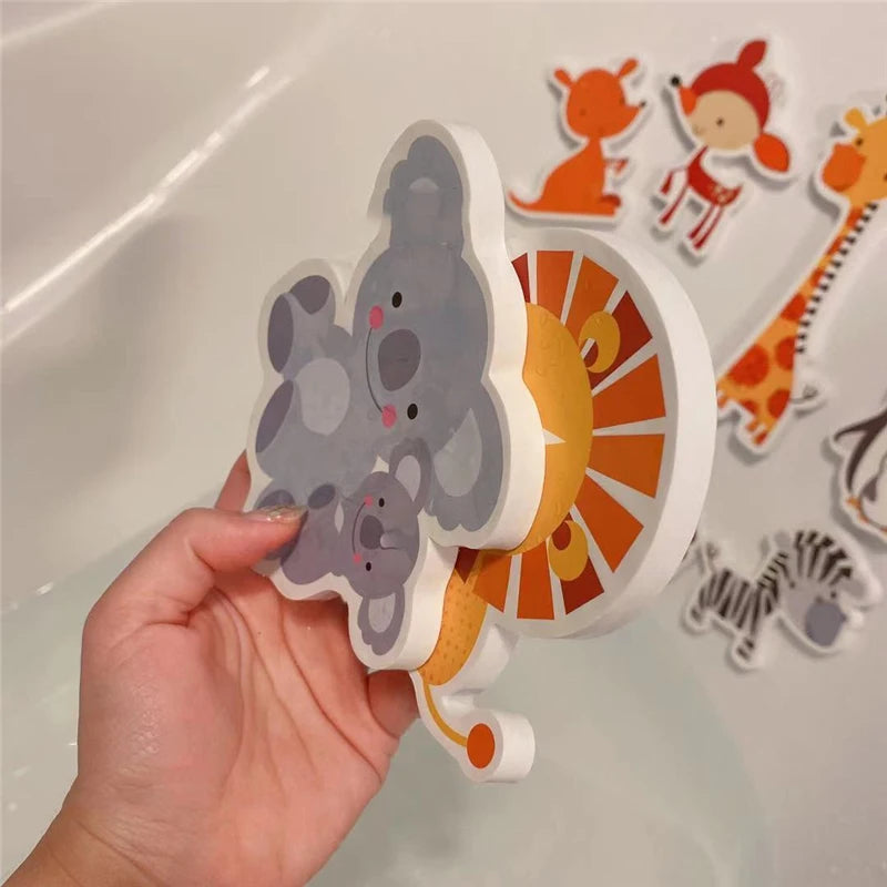 Kids Bath Toys Soft EVA Foam Floating Wall Stickers