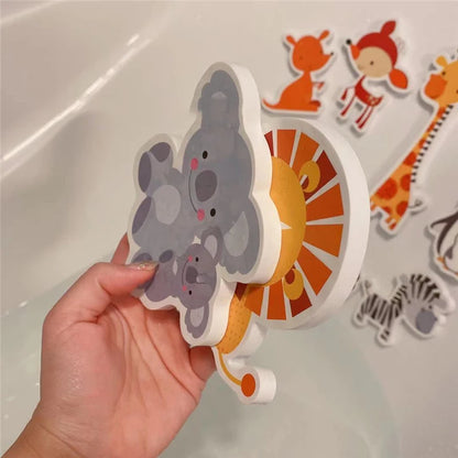 Kids Bath Toys Soft EVA Foam Floating Wall Stickers