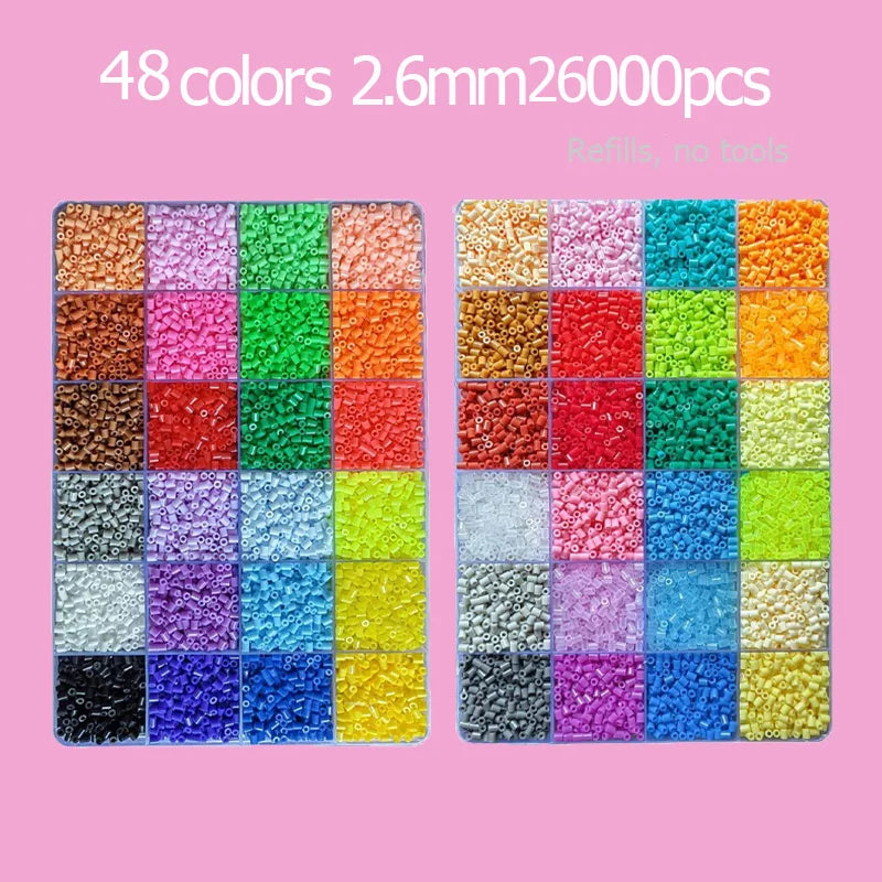 Hama Beads Kit – Fuse Bead Set with Pegboards & Iron