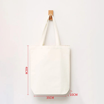 Canvas Tote Bag – Large Capacity Eco-Friendly Reusable Cotton Shoulder Bag