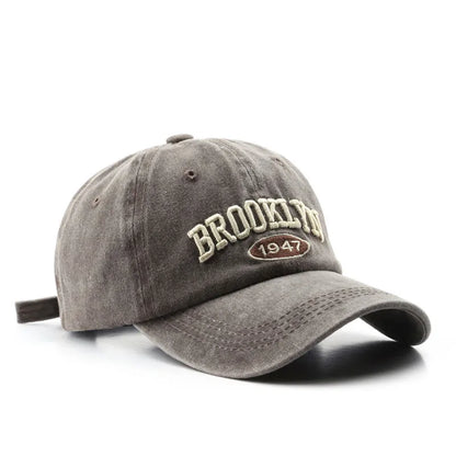 Brooklyn 1947 Embroidery Baseball Cap – Unisex Adjustable Cotton Hat