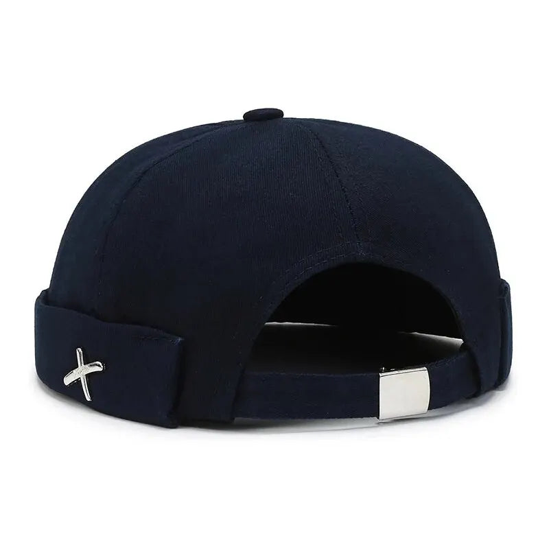 Docker Brimless Beanie Hat – Korean Streetwear Rolled Cap for Men & Women