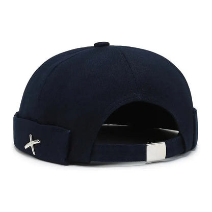 Docker Brimless Beanie Hat – Korean Streetwear Rolled Cap for Men & Women