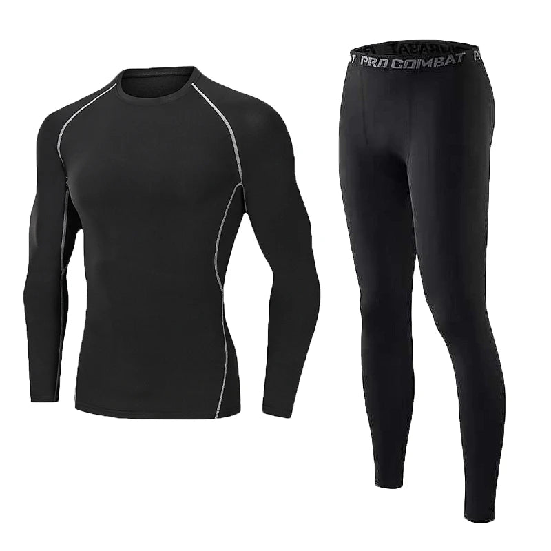 Men's Thermal Compression Set – Long Sleeve Top & Leggings