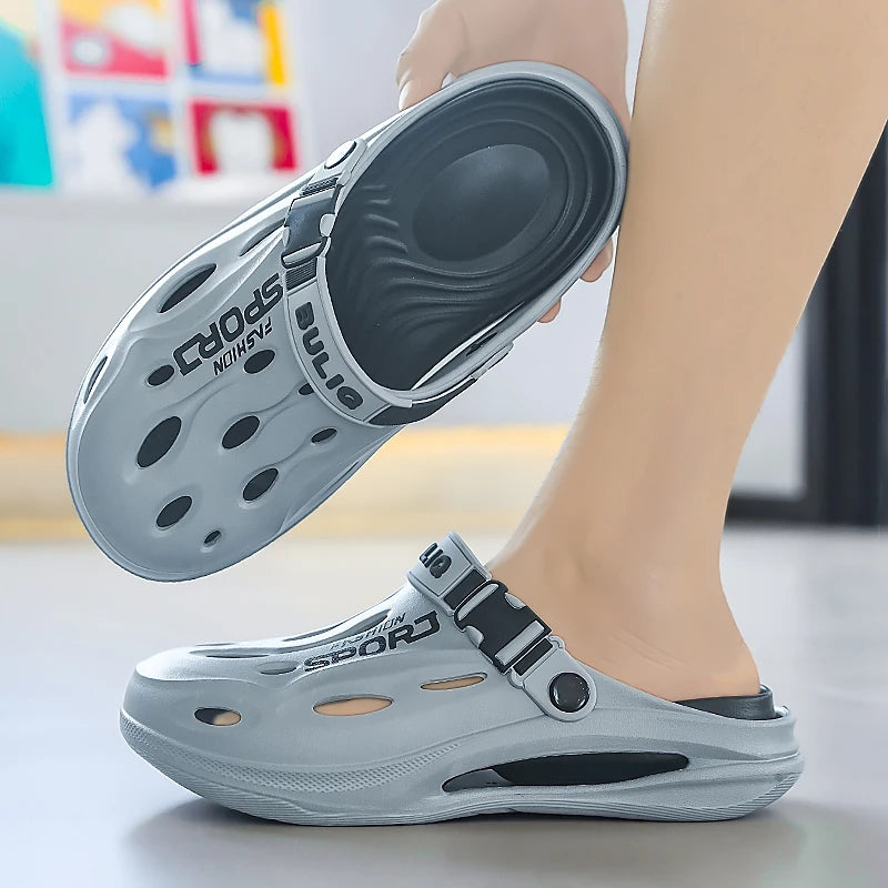 Men's Sport Clogs – Non-Slip Soft Beach Shoes for Summer