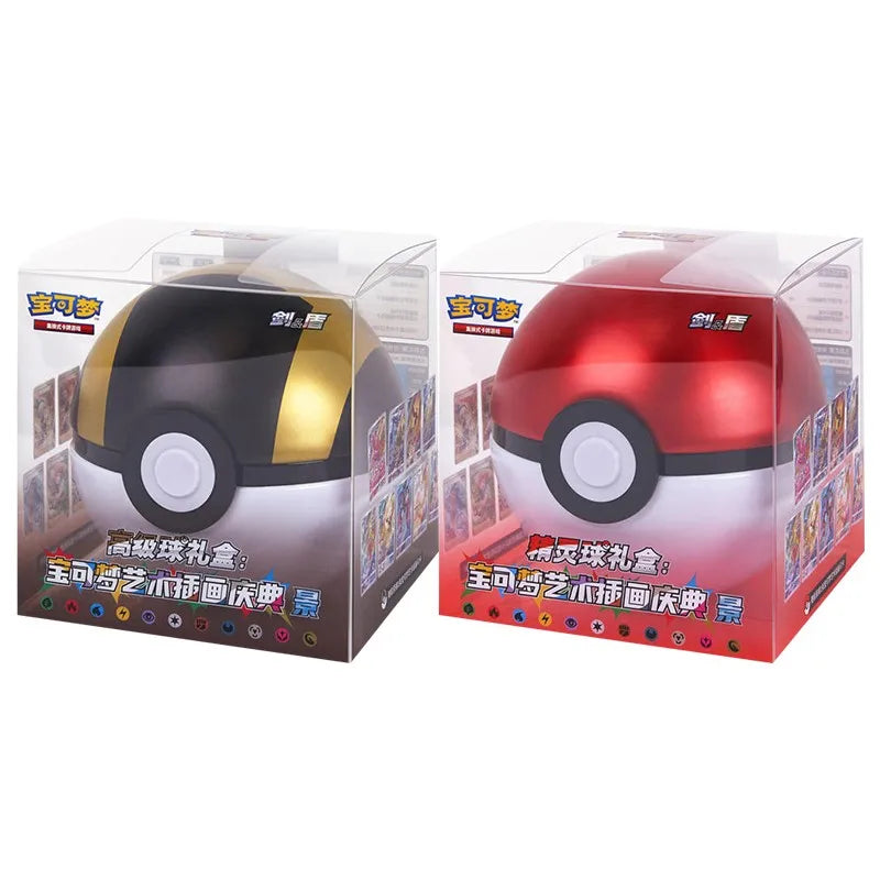100 Original P0ke Ball Master Balls Premium Gift Box Pok M0n Cards Ptcg Simplified Chinese Pack