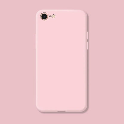 Case Iphone 7 8 Se 2020 2022 Shockproof Tpu Liquid Silicone Protective Phone Back Cover Soft - Soft