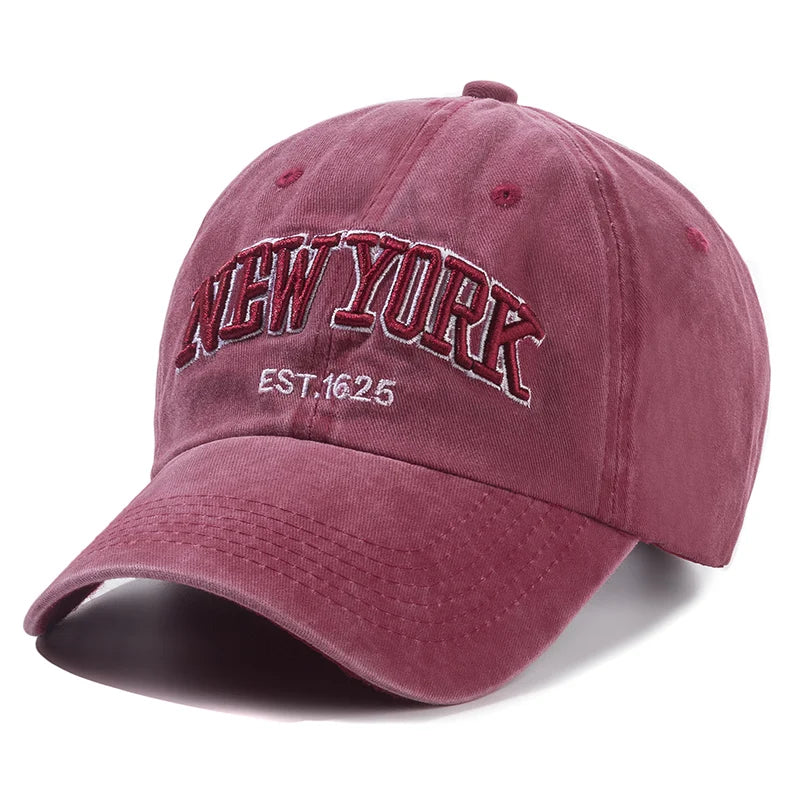 New York Washed Cotton Baseball Cap – Unisex Dad Hat