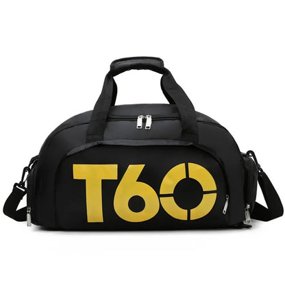 T60 Gym Duffel Bag with Shoe Compartment – Large Capacity Sports Bag for Men & Women