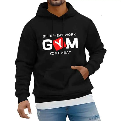 Creative Letter Print Hoodie Y2K Streetwear Fleece Pullover