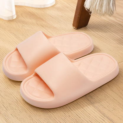 Men Trend Summer Slippers Soft Non-Slip Sole Cloud Sandals Home Beach Indoor Outdoor - Soft