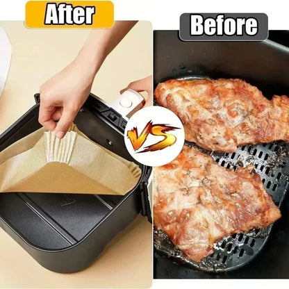 Air Fryer Disposable Paper Liners – Round & Square