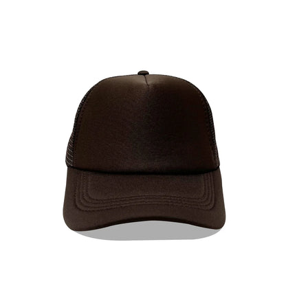 Custom Logo Mesh Trucker Hat – 5-Panel Snapback Baseball Cap for Men & Women