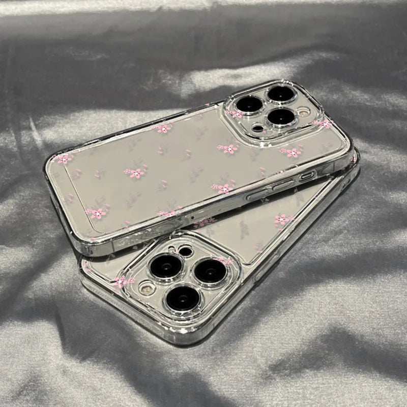Transparent Flower iPhone Case