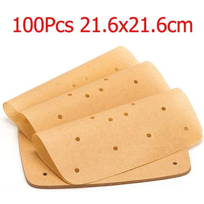 Air Fryer Parchment Paper Liners – Square Perforated