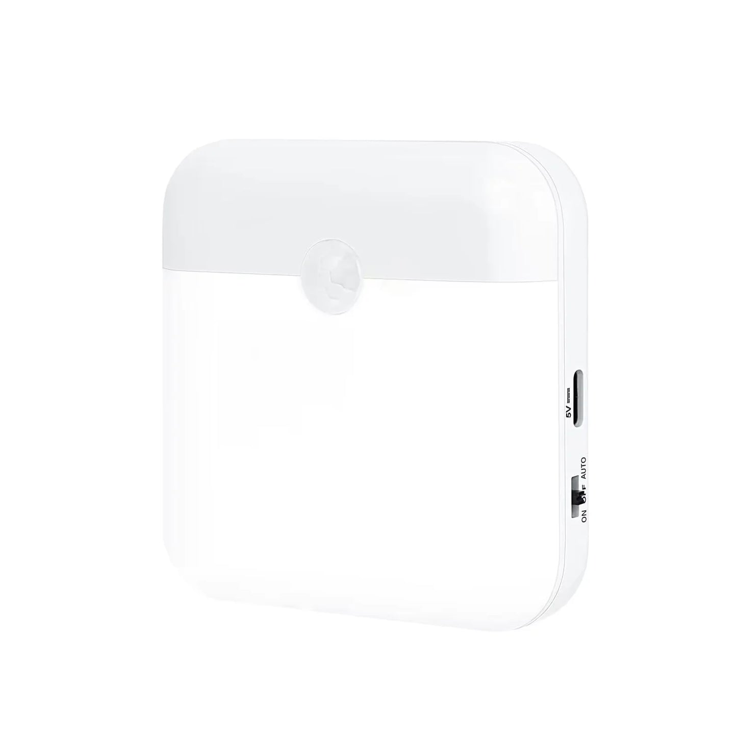 Motion Sensor Light Led Usb Type-C Charging Square Lamp Bedroom Kitchen Stair Hallway Wardrobe